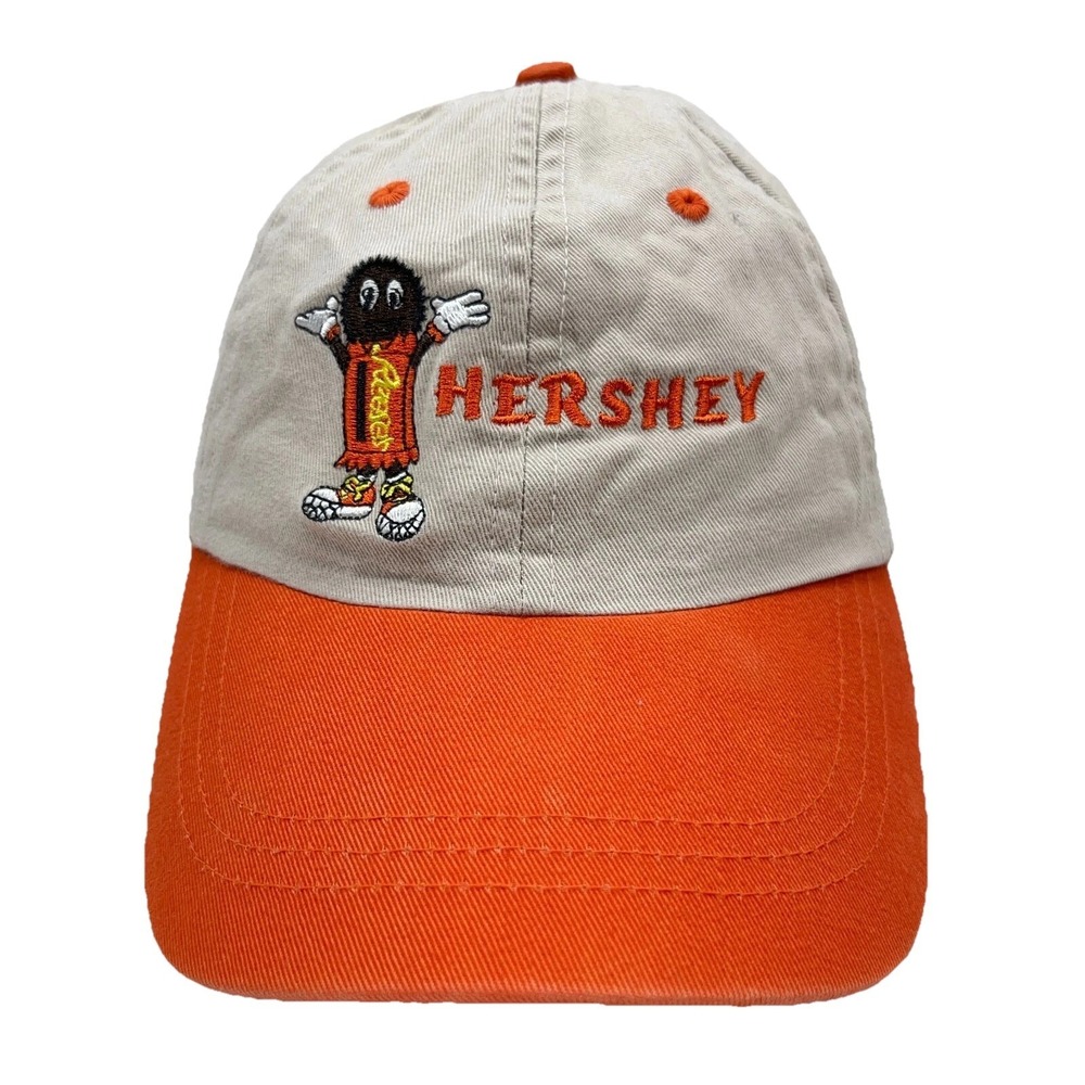 Hershey Hat Cap Strap Back Tan‎ Orange Reeses Cup Candy Bar Youth Childs